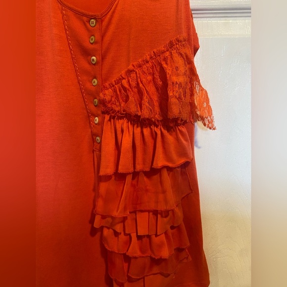 Unique Khujo Asymmetrical Tank Top Size XL - Picture 2 of 10